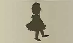 人形のシルエット
