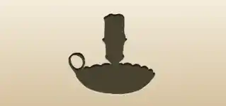 Candlestick silhouette