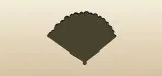 Hand Fan silhouette