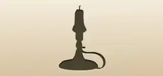 Candlestick silhouette
