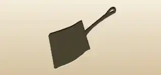 Dustpan silhouette