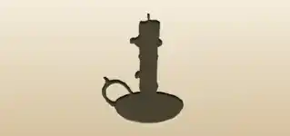 Candlestick silhouette