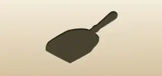Dustpan silhouette