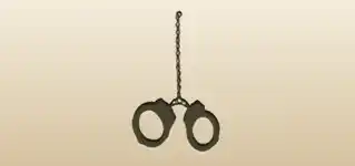 Handcuffs silhouette