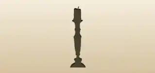 Candlestick silhouette