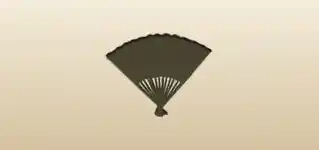 Hand Fan silhouette