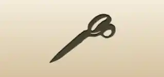 Scissors silhouette