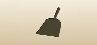 Dustpan silhouette