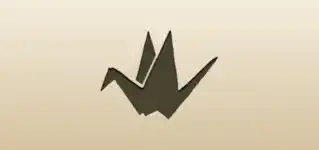 Paper Crane silhouette
