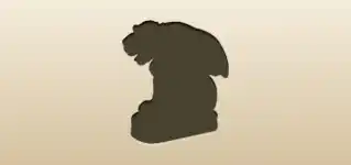 Gargoyle silhouette