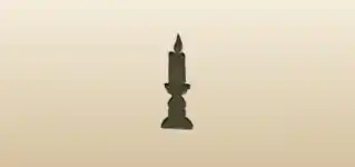 Candlestick silhouette