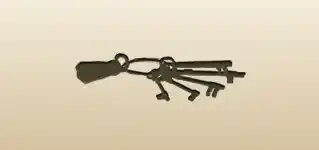 Keys silhouette