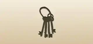 Keys silhouette