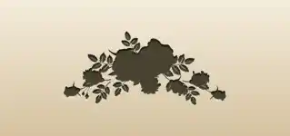 Roses silhouette