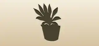Houseplant silhouette