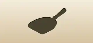Dustpan silhouette