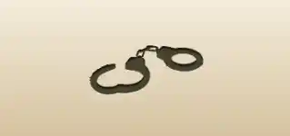 Handcuffs silhouette