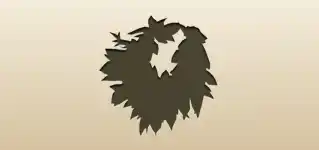Laurel Wreath silhouette