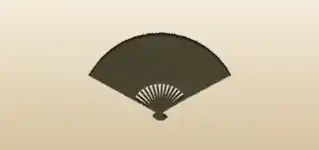 Hand Fan silhouette
