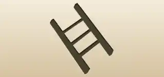 Ladder silhouette