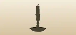 Candlestick silhouette