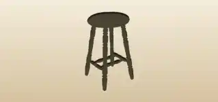 Stool silhouette