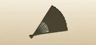 Hand Fan silhouette