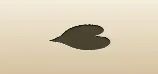 Heart silhouette