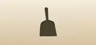 Dustpan silhouette