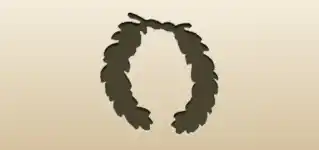 Laurel Wreath silhouette