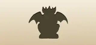 Gargoyle silhouette