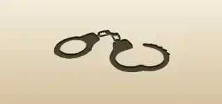 Handcuffs silhouette