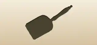 Dustpan silhouette