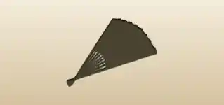 Hand Fan silhouette