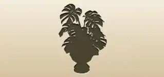 Houseplant silhouette