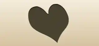 Heart silhouette