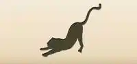 チーターのシルエット