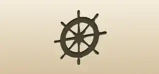 Sailboat’s Wheel silhouette
