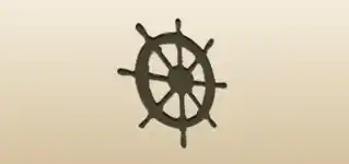 Sailboat’s Wheel silhouette