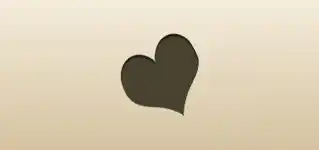 Heart silhouette