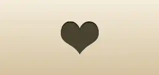 Heart silhouette