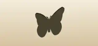 Butterfly silhouette