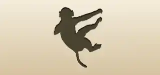 Monkey silhouette