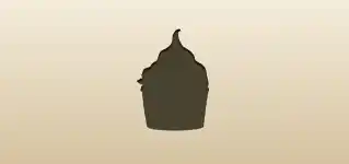 Cupcake silhouette