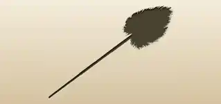 Long-handled Fan silhouette