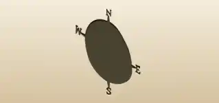 Compass silhouette