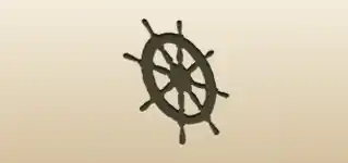 Sailboat’s Wheel silhouette