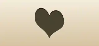 Heart silhouette