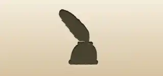 Inkwell silhouette