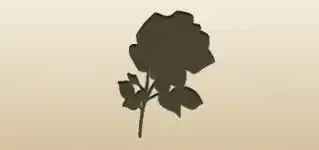 Rose silhouette